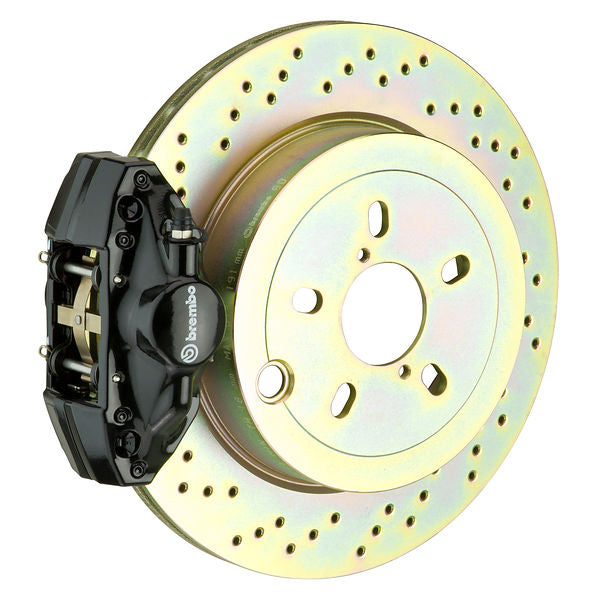 Brembo GT Big Brake Kit Rear 2-Piston 316x20 - Subaru Impreza, WRX GD GG 02-07 - GT Black Drilled - Revzone