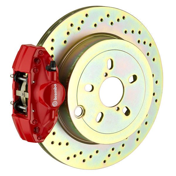 Brembo GT Big Brake Kit Rear 2-Piston 294x19 - BMW 318i, 325i, 328i E36 92-98 - GT Red Drilled - Revzone
