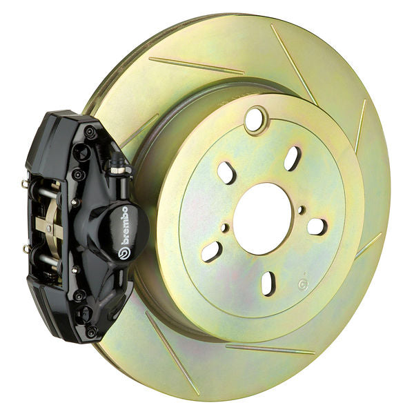 Brembo GT Big Brake Kit Rear 2-Piston 316x20 - Subaru Impreza, WRX GD GG 02-07 - GT Black Slotted Type 1 - Revzone