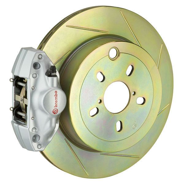 Brembo GT Big Brake Kit Rear 2-Piston 316x20 - Subaru Impreza, WRX GD GG 02-07 - GT Silver Slotted Type 1 - Revzone