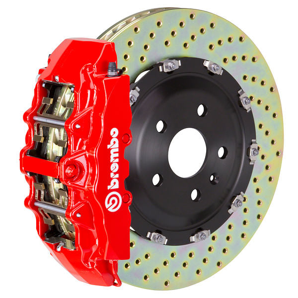 Brembo GT Big Brake Kit Front 8-Piston 380x34 - Mercedes-Benz G55 AMG 05-11 - GT Red Drilled - Revzone
