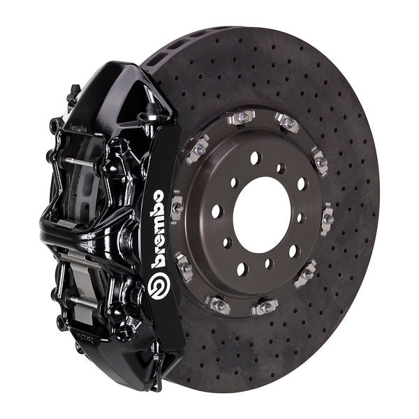 Brembo GT Big Brake Kit Front 6-Piston 380x34 - Porsche 996 GT2 996 997.1 02-09 - GT Black Slotted Type 3 - Revzone