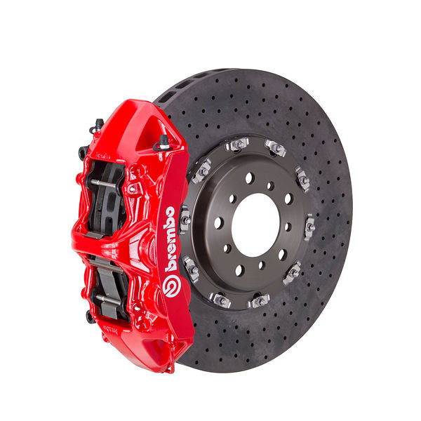 Brembo GT Big Brake Kit Front 6-Piston 380x34 - Porsche 996 Turbo 996 997 01-12 - GT Red Slotted Type 3 - Revzone