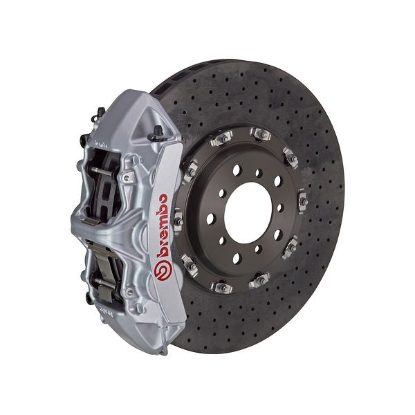Brembo GT Big Brake Kit Front 6-Piston 380x34 - Porsche 996 C4S 996 997 01-12 - GT Silver Slotted Type 3 - Revzone