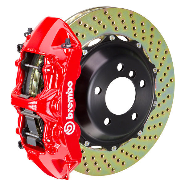 Brembo GT Big Brake Kit Front 6-Piston 355x32 - Porsche 930 78-79 - GT Red Drilled - Revzone
