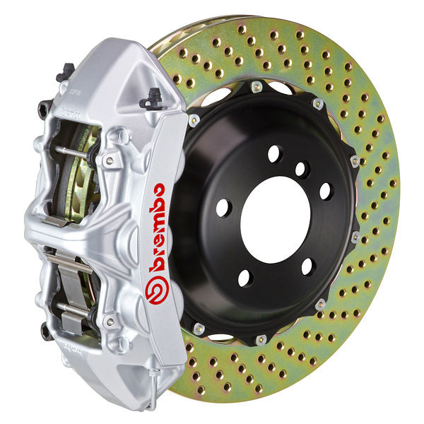 Brembo GT Big Brake Kit Front 6-Piston 355x32 - Porsche 930 80-89 - GT Silver Drilled - Revzone