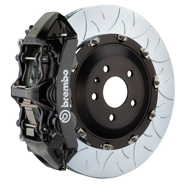 Brembo GT Big Brake Kit Front 6-Piston 405x34 - Porsche Macan S PSCB 15-24 - GT Black Slotted Type 3 - Revzone