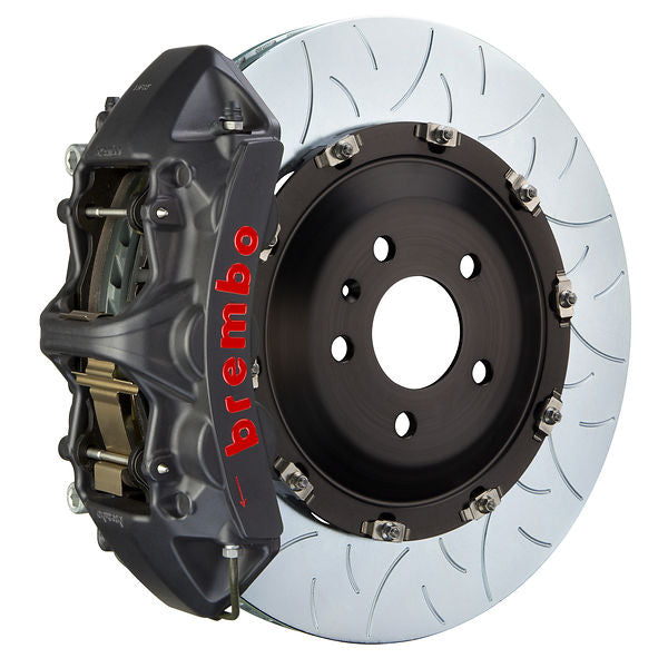 Brembo GT Big Brake Kit Front 6-Piston 380x34 - Toyota Alphard AH30 16-22 - GT-S Black Slotted Type 3 - Revzone