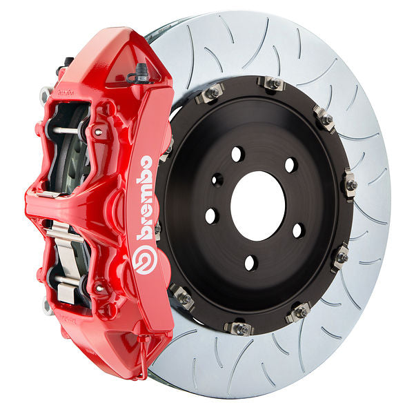 Brembo GT Big Brake Kit Front 6-Piston 405x34 - Porsche Panamera, S, 4S, Turbo 970 09-16 - GT Red Slotted Type 3 - Revzone