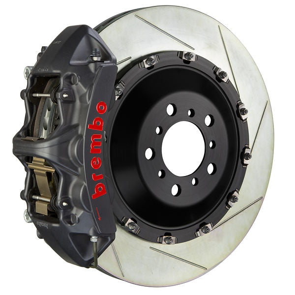 Brembo GT Big Brake Kit Front 6-Piston 405x34 - Porsche Macan S PSCB 15-24 - GT-S Black Slotted Type 1 - Revzone