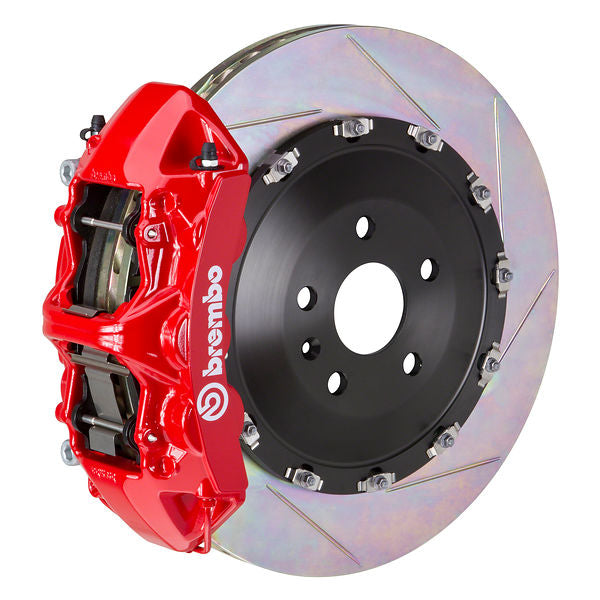 Brembo GT Big Brake Kit Front 6-Piston 405x34 - Porsche Macan S PSCB 15-24 - GT Red Slotted Type 1 - Revzone