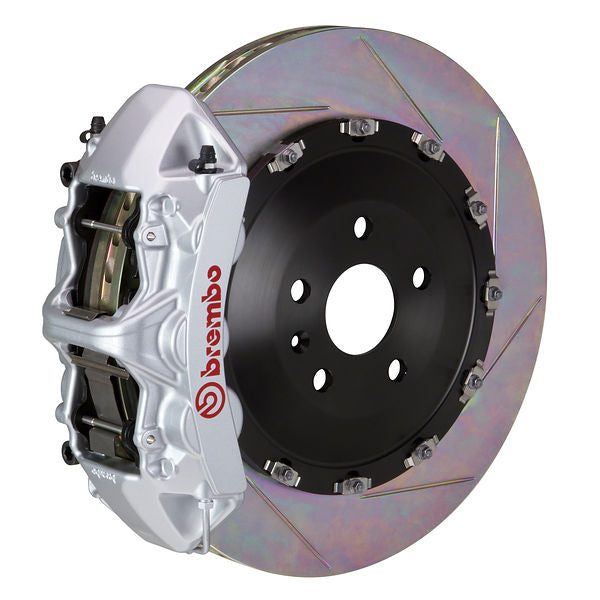 Brembo GT Big Brake Kit Front 6-Piston 405x34 - Porsche Macan S PSCB 15-24 - GT Silver Slotted Type 1 - Revzone