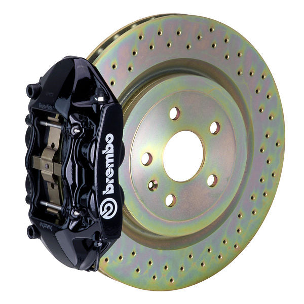 Brembo GT Big Brake Kit Front 4-Piston 336x28 - Volvo C30 08-13 - GT Black Drilled - Revzone