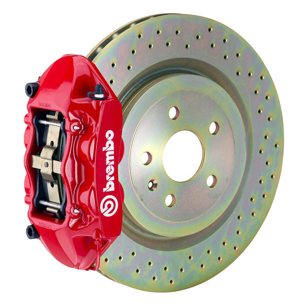 Brembo GT Big Brake Kit Front 4-Piston 323x28 - Porsche 911S, SC, Carrera 66-89 - GT Red Drilled - Revzone