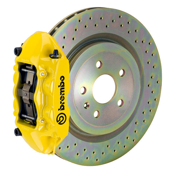 Brembo GT Big Brake Kit Front 4-Piston 323x28 - Porsche 911S, SC, Carrera 66-89 - GT Yellow Drilled - Revzone