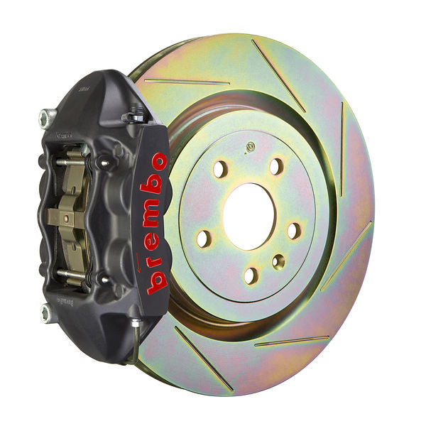 Brembo GT Big Brake Kit Front 4-Piston 336x28 - Volvo C30 08-13 - GT-S Black Slotted Type 1 - Revzone