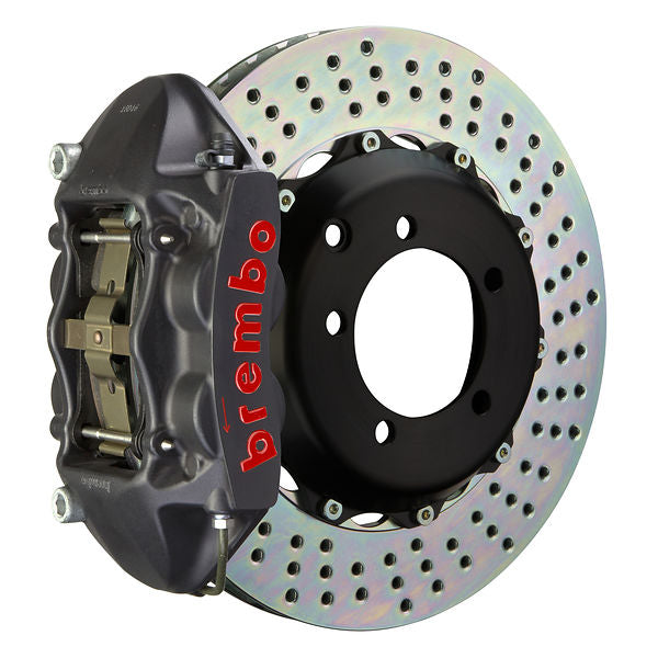 Brembo GT Big Brake Kit Rear 4-Piston 328x28 - Honda S2000 99-05 - GT-S Black Drilled - Revzone