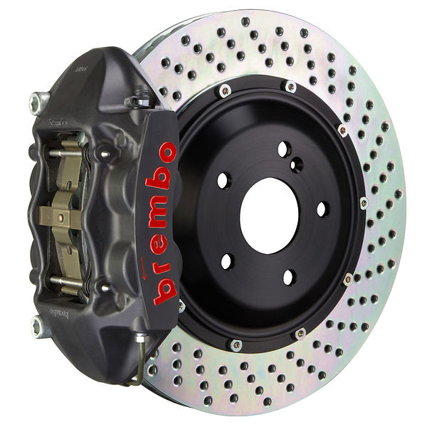 Brembo GT Big Brake Kit Front 4-Piston 345x28 - MINI Mini Cooper, Mini Cooper S Hardtop F55 F56 14-24 - GT-S Black Drilled - Revzone