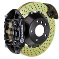 Brembo GT Big Brake Kit Rear 4-Piston 380x28 - Porsche Panamera, S, 4S, Turbo 970 09-16 - GT Black Drilled - Revzone