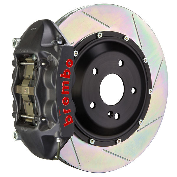 Brembo GT Big Brake Kit Front 4-Piston 345x28 - MINI Mini Cooper, Mini Cooper S Hardtop F55 F56 14-24 - GT-S Black Slotted Type 1 - Revzone