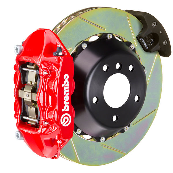 Brembo GT Big Brake Kit Rear 4-Piston 380x28 - Porsche Cayenne, Cayenne S, Cayenne GTS 958 11-18 - GT Red Slotted Type 1 - Revzone