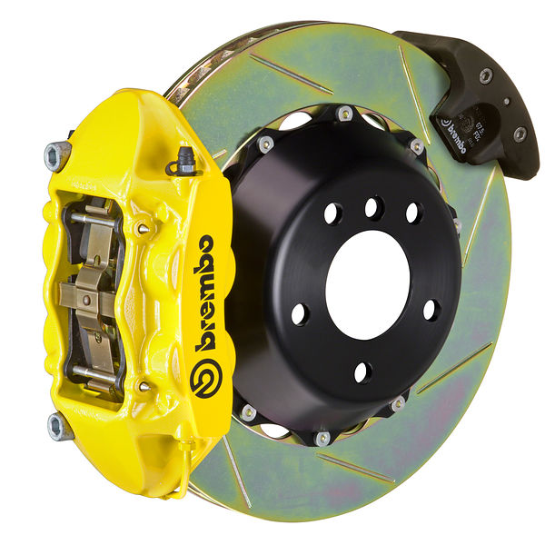Brembo GT Big Brake Kit Rear 4-Piston 380x28 - Porsche Panamera, S, 4S, Turbo 970 09-16 - GT Yellow Slotted Type 1 - Revzone