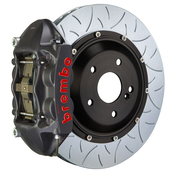 Brembo GT Big Brake Kit Front 4-Piston 345x28 - MINI Mini Cooper, Mini Cooper S Hardtop F55 F56 14-24 - GT-S Black Slotted Type 3 - Revzone