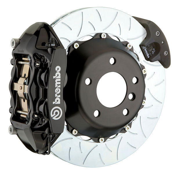 Brembo GT Big Brake Kit Rear 4-Piston 380x28 - Porsche Cayenne, Cayenne S, Cayenne GTS 958 11-18 - GT Black Slotted Type 3 - Revzone