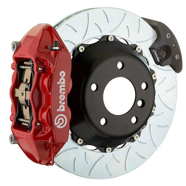 Brembo GT Big Brake Kit Rear 4-Piston 380x28 - Porsche Cayenne, Cayenne S, Cayenne GTS 958 11-18 - GT Red Slotted Type 3 - Revzone