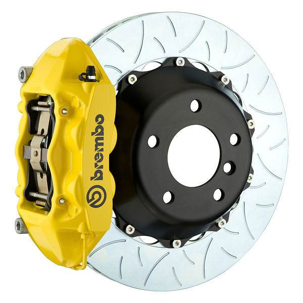 Brembo GT Big Brake Kit Front 4-Piston 345x28 - MINI Mini Cooper, Mini Cooper S Hardtop F55 F56 14-24 - GT Yellow Slotted Type 3 - Revzone