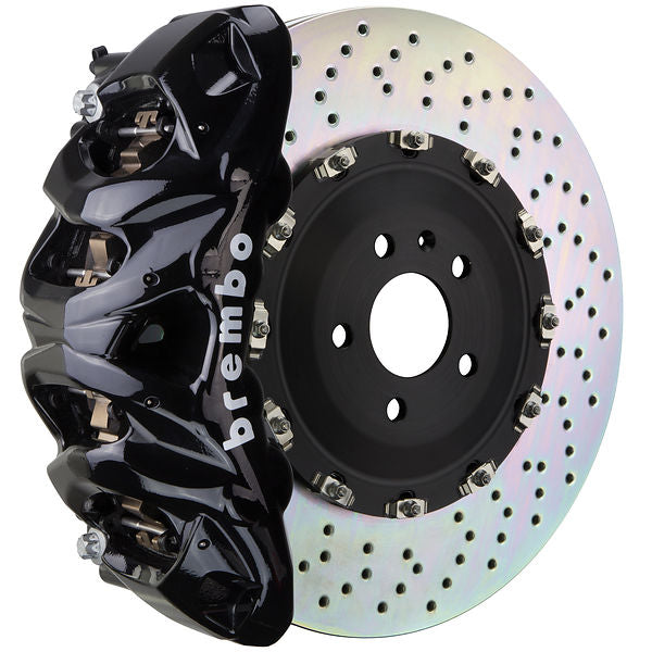 Brembo GT Big Brake Kit Front 8-Piston 412x38 - Lexus LX570 J200 08-15 - GT Black Drilled - Revzone