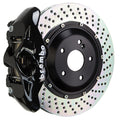 Brembo GT Big Brake Kit Front 4-Piston 345x28 - Mazda Mazda3 19+ - GT Black Drilled - Revzone