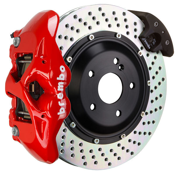 Brembo GT Big Brake Kit Rear 4-Piston 380x28 - Porsche Panamera, 4, 4S 971 17-23 - GT Red Drilled - Revzone