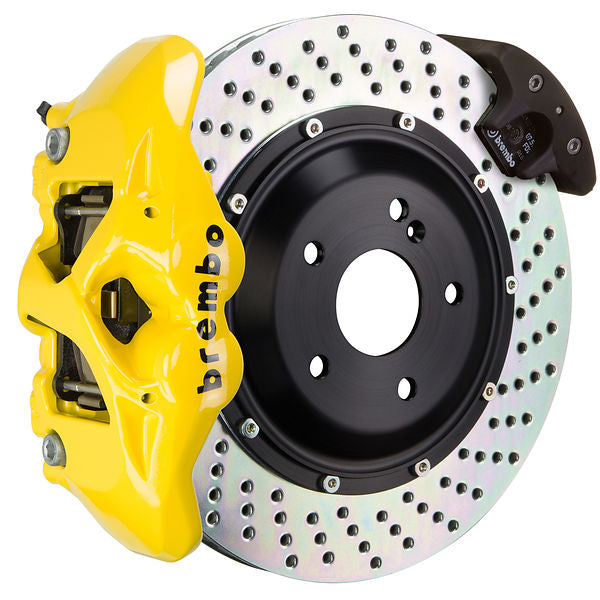 Brembo GT Big Brake Kit Rear 4-Piston 380x28 - Porsche Panamera, 4, 4S 971 17-23 - GT Yellow Drilled - Revzone