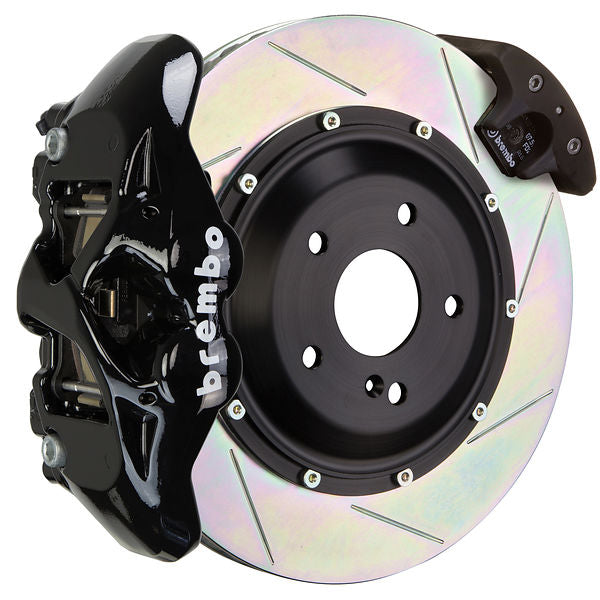 Brembo GT Big Brake Kit Rear 4-Piston 380x28 - Porsche Cayenne Turbo 958 11-18 - GT Black Slotted Type 1 - Revzone