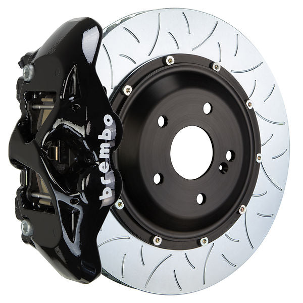 Brembo GT Big Brake Kit Front 4-Piston 345x28 - Honda Civic Si Coupe FC3 FC1 17-20 - GT Black Slotted Type 3 - Revzone