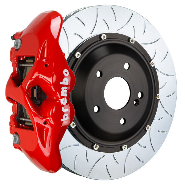 Brembo GT Big Brake Kit Front 4-Piston 345x28 - Honda Civic Si Coupe FC3 FC1 17-20 - GT Red Slotted Type 3 - Revzone