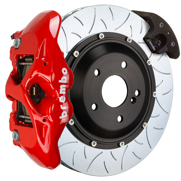 Brembo GT Big Brake Kit Rear 4-Piston 380x28 - Porsche Cayenne Turbo 958 11-18 - GT Red Slotted Type 3 - Revzone