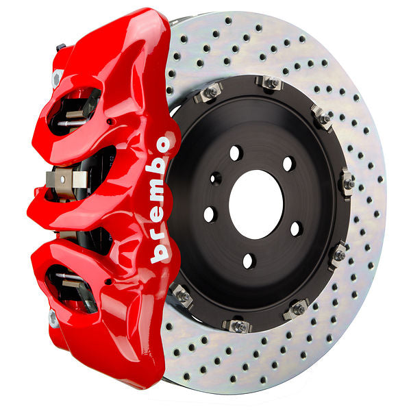 Brembo GT Big Brake Kit Front 6-Piston 380x34 - Toyota Crown S235 23+ - GT Red Drilled - Revzone