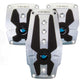 NRG Brushed Aluminum Sport Pedal M/T - Silver w/Black Rubber Inserts - PDL-200SL