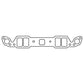 Cometic Oldsmobile 371 Gen-1 Rocket V8 .060in Fiber Intake Manifold Gasket Set - J-2 Golden Rocket - C5130-060