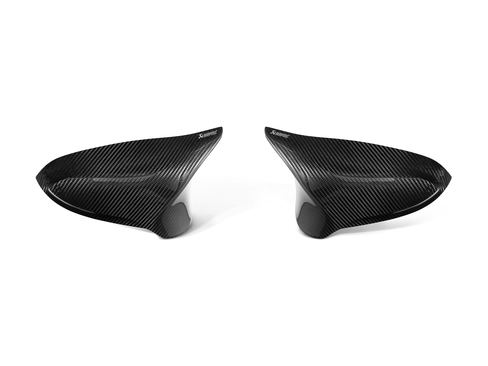 Akrapovic Carbon Fibre Mirror Cap Set - High Gloss - BMW M2 Competition (F87N) 2018-2021 - WM-BM/CA/2/G - Revzone