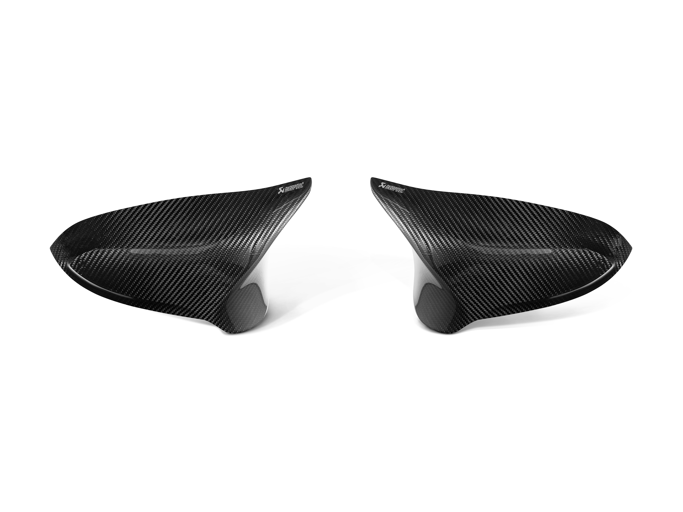Akrapovic Carbon Fibre Mirror Cap Set - High Gloss - BMW M2 Competition (F87N) 2018-2021 - WM-BM/CA/2/G - Revzone