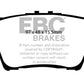 EBC 13+ Lexus ES300h 2.5 Hybrid Redstuff Rear Brake Pads - DP31793C