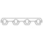 Cometic Ford 302/351 Small Block V8 .094in HTG Exhaust Manifold Gskt Set-1.750in x 1.250in Oval Port - C15306HTG