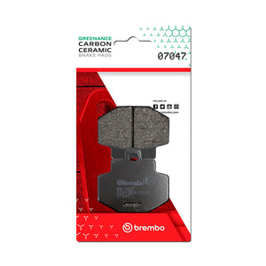 Brembo OE Benelli Adiva/Gilera Runner/Piaggio Hexagon Carbon Ceramic Brake Pad - Rear - 07047