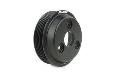 PERRIN 15-21 Subaru WRX / 18-20 Crosstrek / 14-18 FXT Lightweight Water Pump Pulley - Blk - PSP-ENG-111BK