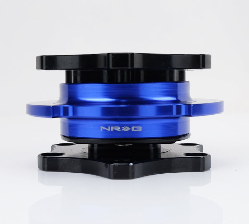 NRG Race Short Hub Datsun - Black Body Blue Ring - SRK-R200BK-BL