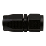 DeatschWerks 8AN Female Swivel Straight Hose End CPE - Anodized Matte Black - 6-02-0805-B