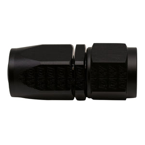 DeatschWerks 8AN Female Swivel Straight Hose End CPE - Anodized Matte Black - 6-02-0805-B